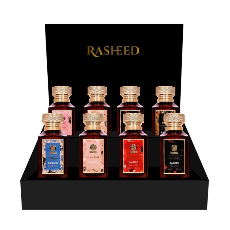 Rasheed B Rafo Stand de Masa Rasheed + 16 Parfumuri (8 Vânzare + 8 Testere) – B2B ...