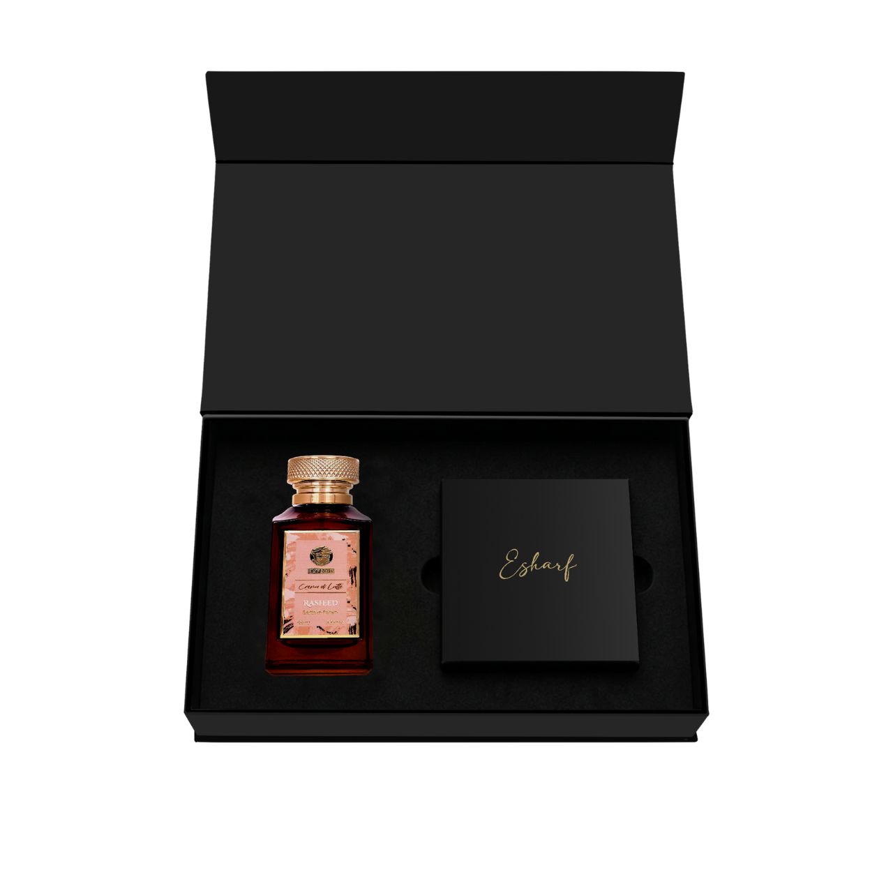 Set Cadou Corporate Personalizabil: Un Parfum Rasheed (159-199 Lei) & Eșarfă Esharf (69 Lei) + Gift Box Gratuit